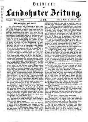 Landshuter Zeitung Sonntag 1. April 1866