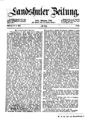 Landshuter Zeitung Mittwoch 4. Juli 1866