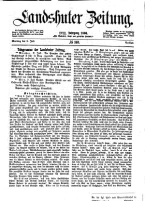 Landshuter Zeitung Montag 9. Juli 1866