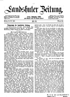 Landshuter Zeitung Freitag 20. Juli 1866