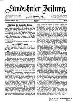 Landshuter Zeitung Donnerstag 26. Juli 1866