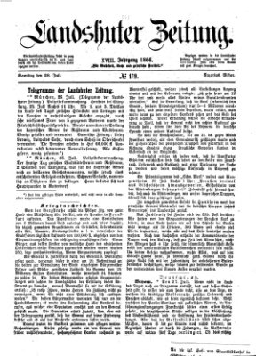 Landshuter Zeitung Samstag 28. Juli 1866