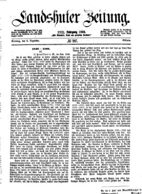 Landshuter Zeitung Sonntag 2. Dezember 1866