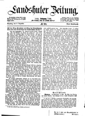 Landshuter Zeitung Samstag 8. Dezember 1866