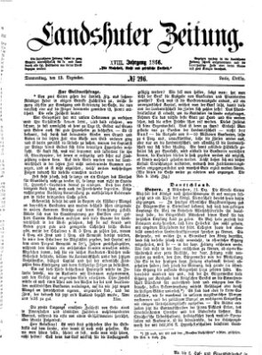 Landshuter Zeitung Donnerstag 13. Dezember 1866