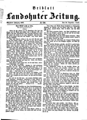 Landshuter Zeitung Sonntag 30. Dezember 1866