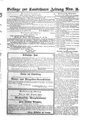 Landshuter Zeitung Freitag 4. Januar 1867