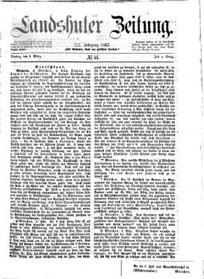 Landshuter Zeitung Dienstag 5. März 1867