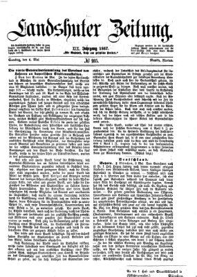 Landshuter Zeitung Samstag 4. Mai 1867