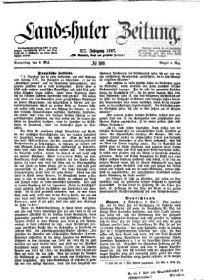 Landshuter Zeitung Donnerstag 9. Mai 1867