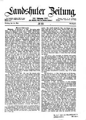 Landshuter Zeitung Dienstag 14. Mai 1867