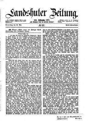 Landshuter Zeitung Donnerstag 30. Mai 1867