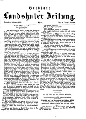 Landshuter Zeitung Sonntag 13. Januar 1867