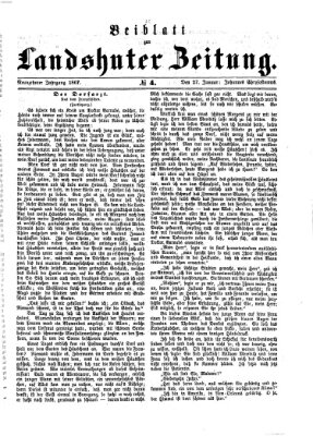 Landshuter Zeitung Sonntag 27. Januar 1867