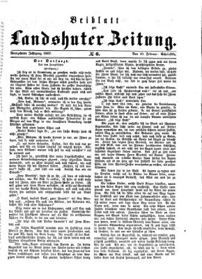 Landshuter Zeitung Sonntag 10. Februar 1867