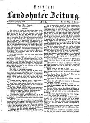 Landshuter Zeitung Sonntag 10. März 1867