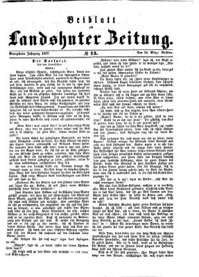 Landshuter Zeitung Sonntag 31. März 1867