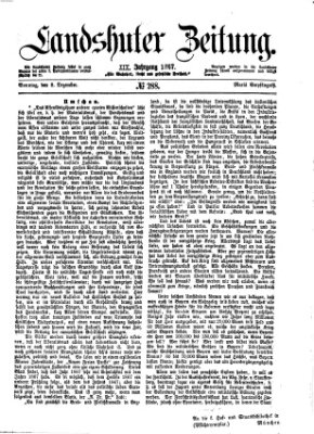 Landshuter Zeitung Sonntag 8. Dezember 1867