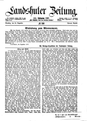 Landshuter Zeitung Samstag 21. Dezember 1867