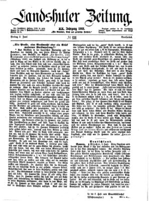 Landshuter Zeitung Freitag 5. Juni 1868