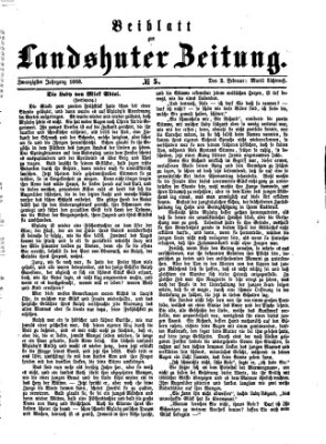 Landshuter Zeitung Sonntag 2. Februar 1868