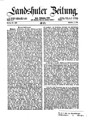 Landshuter Zeitung Freitag 24. Juli 1868