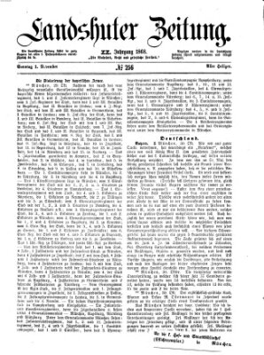 Landshuter Zeitung Sonntag 1. November 1868