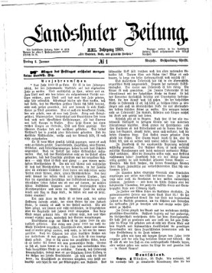 Landshuter Zeitung Freitag 1. Januar 1869