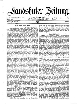 Landshuter Zeitung Dienstag 5. Januar 1869