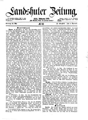 Landshuter Zeitung Sonntag 16. Mai 1869