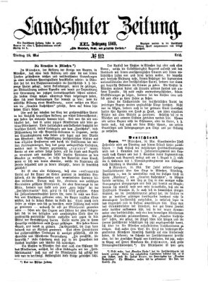 Landshuter Zeitung Dienstag 18. Mai 1869