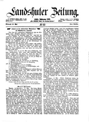 Landshuter Zeitung Mittwoch 19. Mai 1869