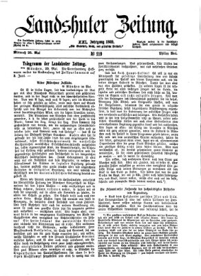 Landshuter Zeitung Mittwoch 26. Mai 1869