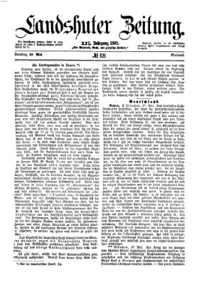 Landshuter Zeitung Samstag 29. Mai 1869