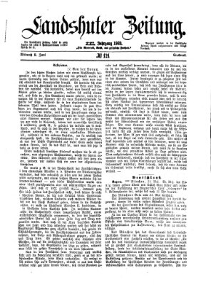 Landshuter Zeitung Mittwoch 2. Juni 1869