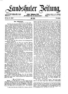 Landshuter Zeitung Freitag 11. Juni 1869