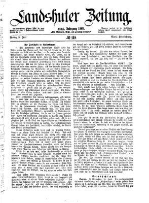 Landshuter Zeitung Freitag 2. Juli 1869