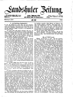 Landshuter Zeitung Sonntag 4. Juli 1869