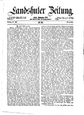 Landshuter Zeitung Dienstag 20. Juli 1869