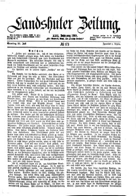 Landshuter Zeitung Samstag 31. Juli 1869