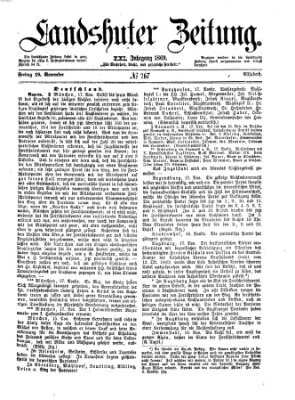 Landshuter Zeitung Freitag 19. November 1869