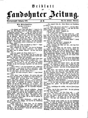 Landshuter Zeitung Sonntag 21. Februar 1869