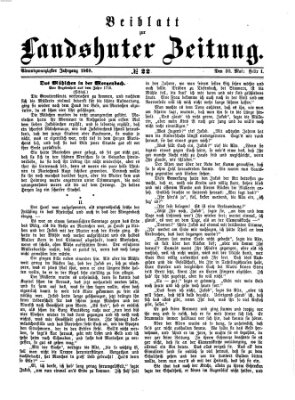 Landshuter Zeitung Sonntag 30. Mai 1869