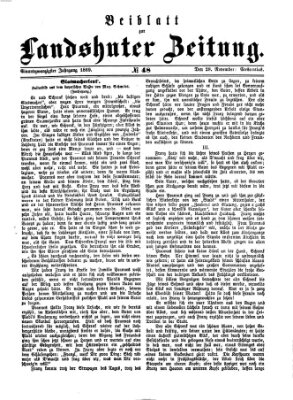 Landshuter Zeitung Sonntag 28. November 1869