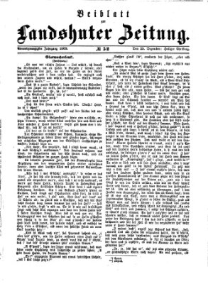 Landshuter Zeitung Samstag 25. Dezember 1869