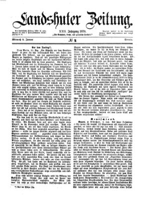 Landshuter Zeitung Mittwoch 5. Januar 1870