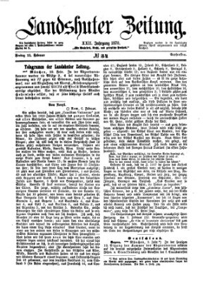 Landshuter Zeitung Freitag 11. Februar 1870