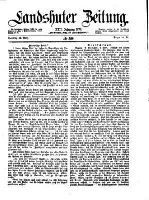 Landshuter Zeitung Samstag 12. März 1870