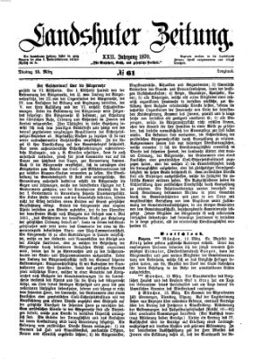 Landshuter Zeitung Dienstag 15. März 1870