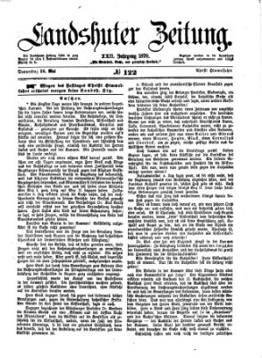 Landshuter Zeitung Donnerstag 26. Mai 1870